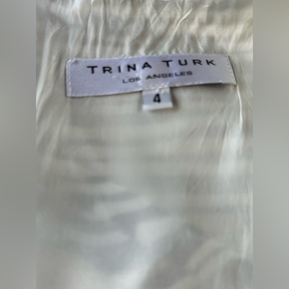 Classic Trina Turk Geometric Print Sheath Dress - Size 4 - Picture 3 of 6